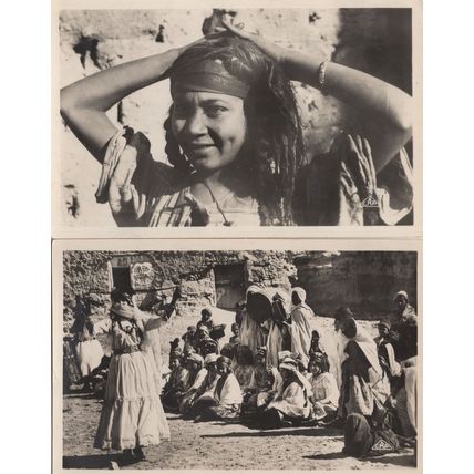 Algeria Morocco France French 2x Dance Of The Nails Postcard