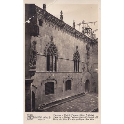 Barcelona Casa De La Cludat Hotel De Ville Postcard