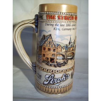 Ceramarte Stroh's Brewing Company Heritage Series 2 Beer Stein Mug