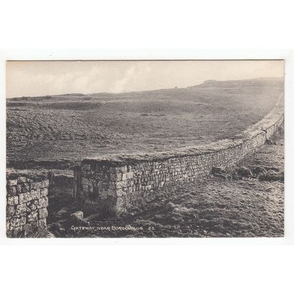 Gateway Roman Wall near Borcovicus Housesteads Postcard Northumberland