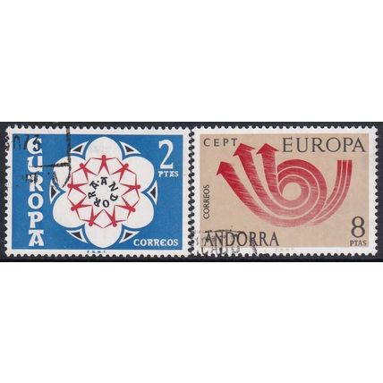 Andorra - Spanish 1973 SG 80-1 Used Europa/CEPT (G-315 (1))