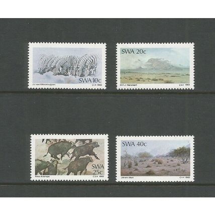 South West Africa 1983 Painters Of SWA Unmounted Mint Set SG 415 / 418