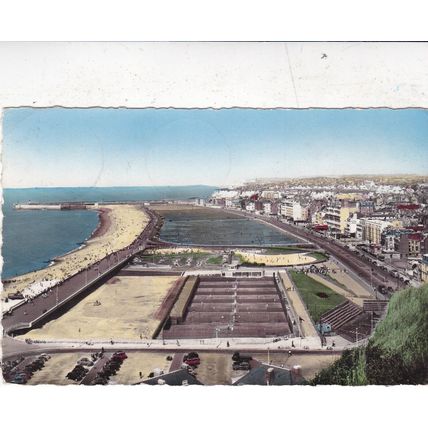 Dieppe La Plage France Postcard posted 1959 corner crease