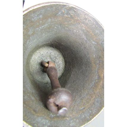 Antique Brass Cow Farm Collar Bell Goat w/Leather Strap Hand 100% original