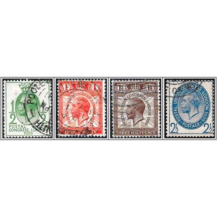 1929 9th UPU Congress,London set SG 434-7 Used hrd2