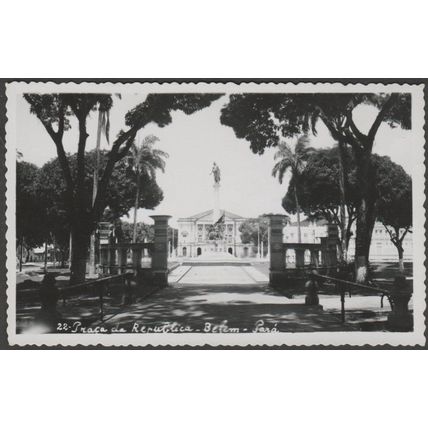 Praça da República, Belém, Pará, c.1950s - Foto Bilhete Postal