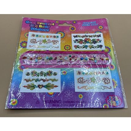 A Very Cute Rare Lisa Frank Set Of Body Stickers New!