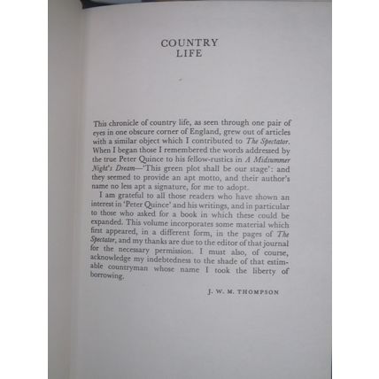 Country Life (Peter Quince, 1976, H/B, GC, Readers Union)