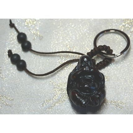 Lucky Buddha Charm Key Rings Luck Wealth Health Prosperity Love Career Feng Shui