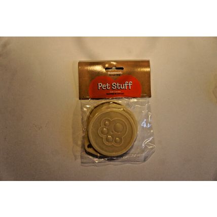 Rosewood Pet Food Can Covers Packs of 3 Can Covers & Pet Food Fork BEIGE