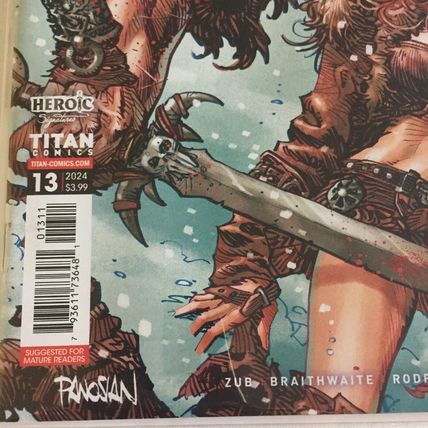 2024 Titan Comics Conan The Barbarian Panosian Cover #13