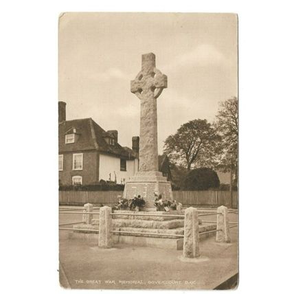 The Great War Memorial, Dovercourt Bay, Essex, Postcard.