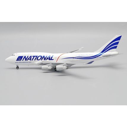 B747-400(BCF) NATIONAL AIRLINES REG: N702CA WITH ANTENNA - JCWINGS JC4975 1/400