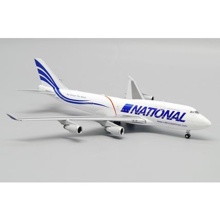 B747-400(BCF) NATIONAL AIRLINES REG: N702CA WITH ANTENNA - JCWINGS JC4975 1/400