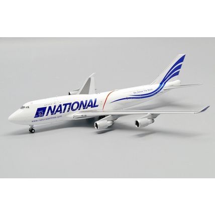 B747-400(BCF) NATIONAL AIRLINES REG: N702CA WITH ANTENNA - JCWINGS JC4975 1/400