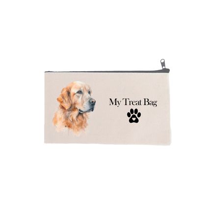 Golden Retriever Dog Treat Bag - Free Personalisation Available