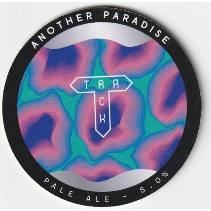 UNUSED KEG CLIP FRONT - TRACK BREWING CO - ANOTHER PARADISE PALE ALE