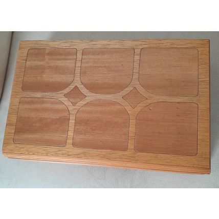Vintage Wooden Mele Jewellery Box
