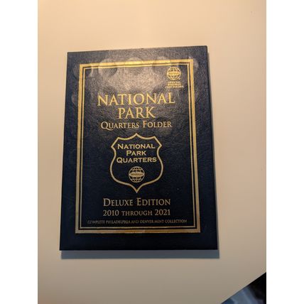 Whitman National Park quarter folder P&D deluxe edition 2010-2021D no reserve