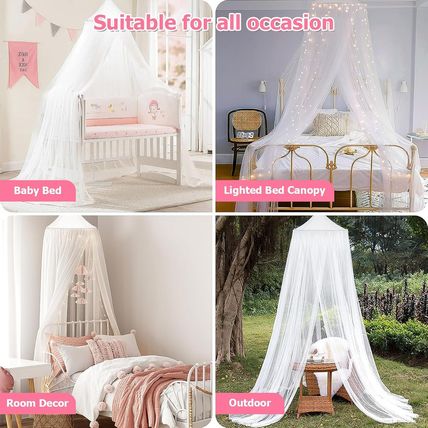 Bed Canopy with Lights, Bed Canopy for Girls Princess with Luminous Stars, Canop