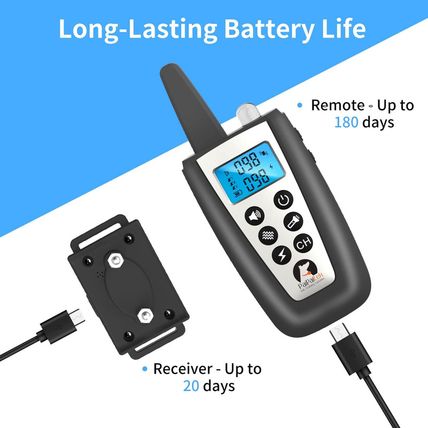 Paipaitek Automatic Bark Collar with Remote for Large Dog, up to 3300Ft Range Ba