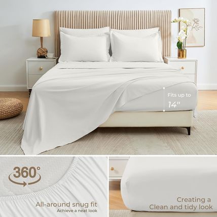 Sasttie Queen Comforter Set, 7 Pieces Bed in a Bag Queen, Complete Bedding Set I