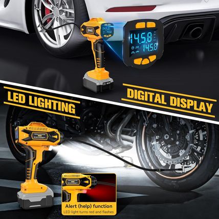 Cordless Tire Inflator Air Compressor for Dewalt 20V Max Battery, 160PSI Portabl