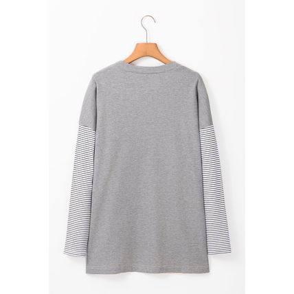 Black Stripe Colorblock Patchwork Open Front Cardigan with Pocket
