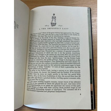 1948 1ST ED "THE PERFECT LADY" HISTORICAL FASHION ILLUSTRATED HARDBACK BOOK (P3)