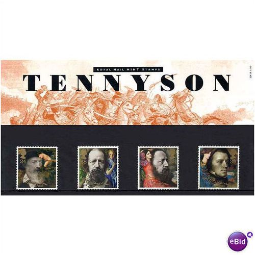 GB 1992 Death Centenary Lord Tennyson Presentation Pack # 226 NHM SG 1607-1610