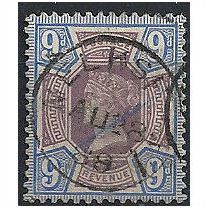 1887 SG209 9d Purple & Blue Fine Used ...