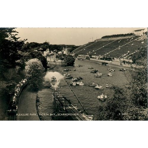 Pleasure Park, North Bay, Scarborough, Yorkshire - Valentine's K 8540 c60's/70's