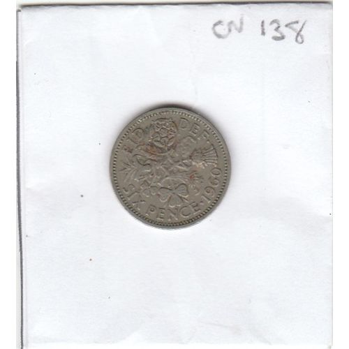 1960 Queen Elizabeth II Sixpence 6d Tanner (CN138)