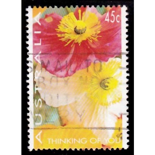 Australia 1994 Flowers 45c Used Stamp Poppy