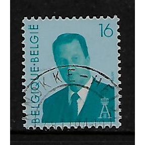 BELGIUM 1993 16F TURQUOISE BLUE KING ALBERT II SG3195 FINE USED
