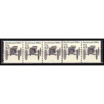 2124 4.9c Buckboard Very Fine MNH Dry Gum PNC 3/5 X0248