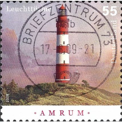 GERMANY, Lighthouses, Amrum, pink 2008, 0.55