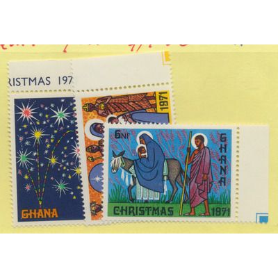 Ghana Stamps Scott #433 To 435, Mint Never Hinged