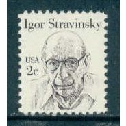 1845 2c Igor Stravinsky Fine MNH Dry Gum MA0805