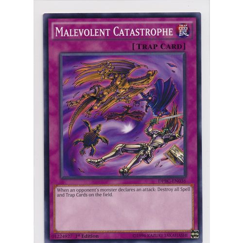 YuGiOh Duelist Pack: Battle City DPBC-EN036 Malevolent Catastrophe 1st Edition
