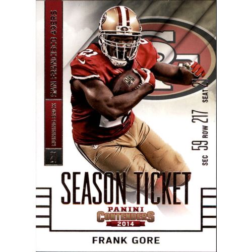 2014 Football Panini Contenders Frank Gore