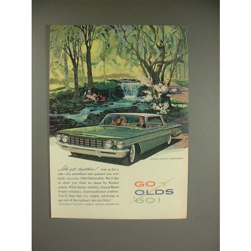 1960 Oldsmobile Super 88 Holiday Sportsedan Car Ad