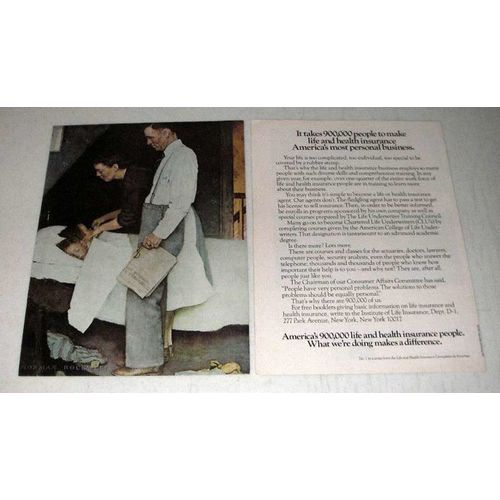 1974 Institute of Life Insurance Ad - Norman Rockwell