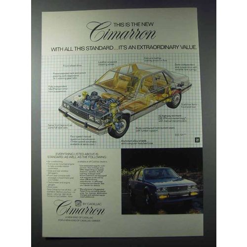 1981 Cadillac Cimarron Ad