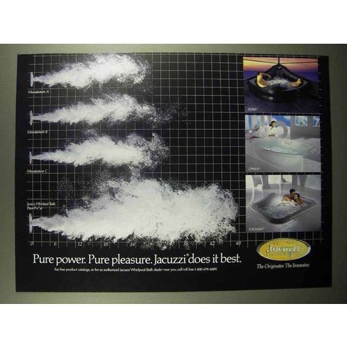1992 Jacuzzi Bath Ad - Pure Power Pure Pleasure
