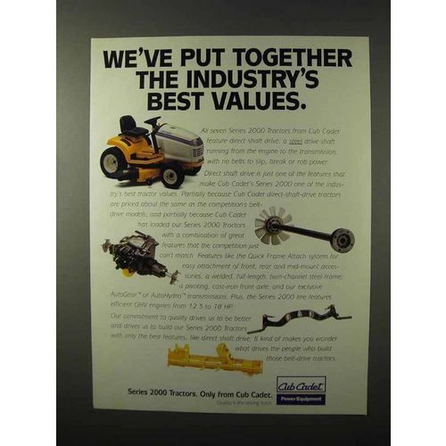 1995 Cub Cadet Series 2000 Tractor Ad - Best Values