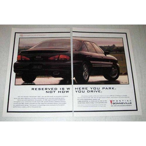1995 Pontiac Bonneville SSEi Car Ad - Reserved Park