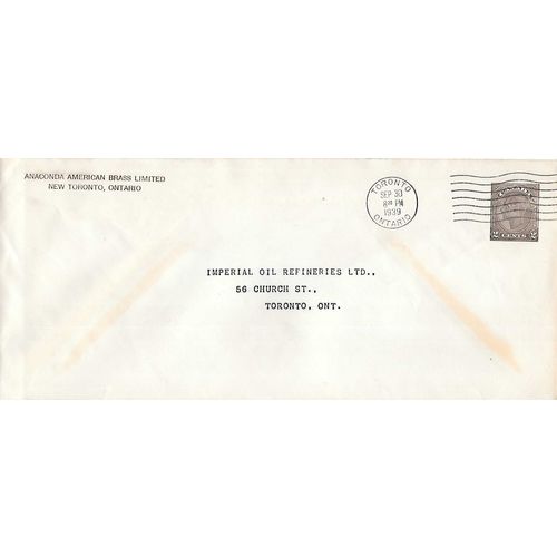 Canada #EN59a Postal Envelope USED George VI