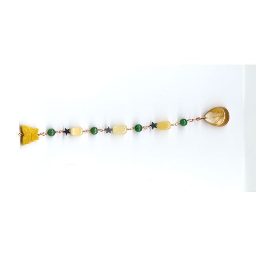 Chakracord Handmade Gemstone Pendulum Astral Travel Dowsing 8.5 Inches