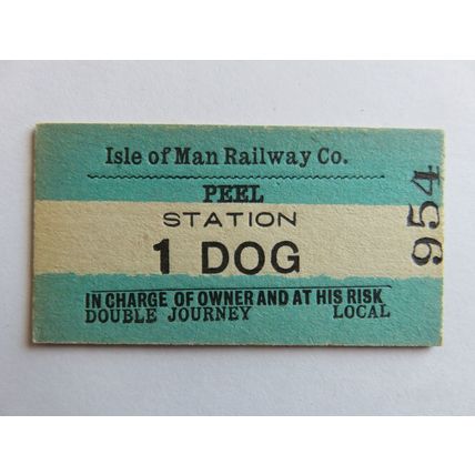 Isle of Man Railway Peel-Dog Ticket #775